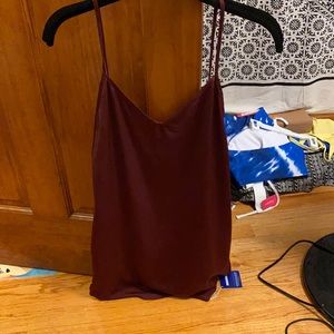 Tobi maroon slip mini dress